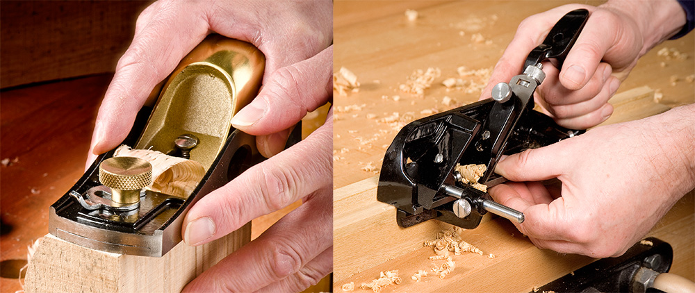 L to R: Axminster Rider No.69½ Low Angle Block Plane and No.778 Rebate Plane