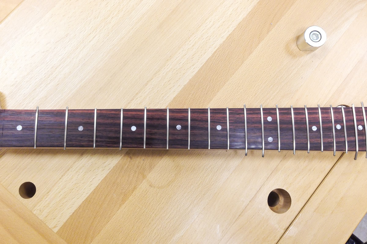 The fretted neck
