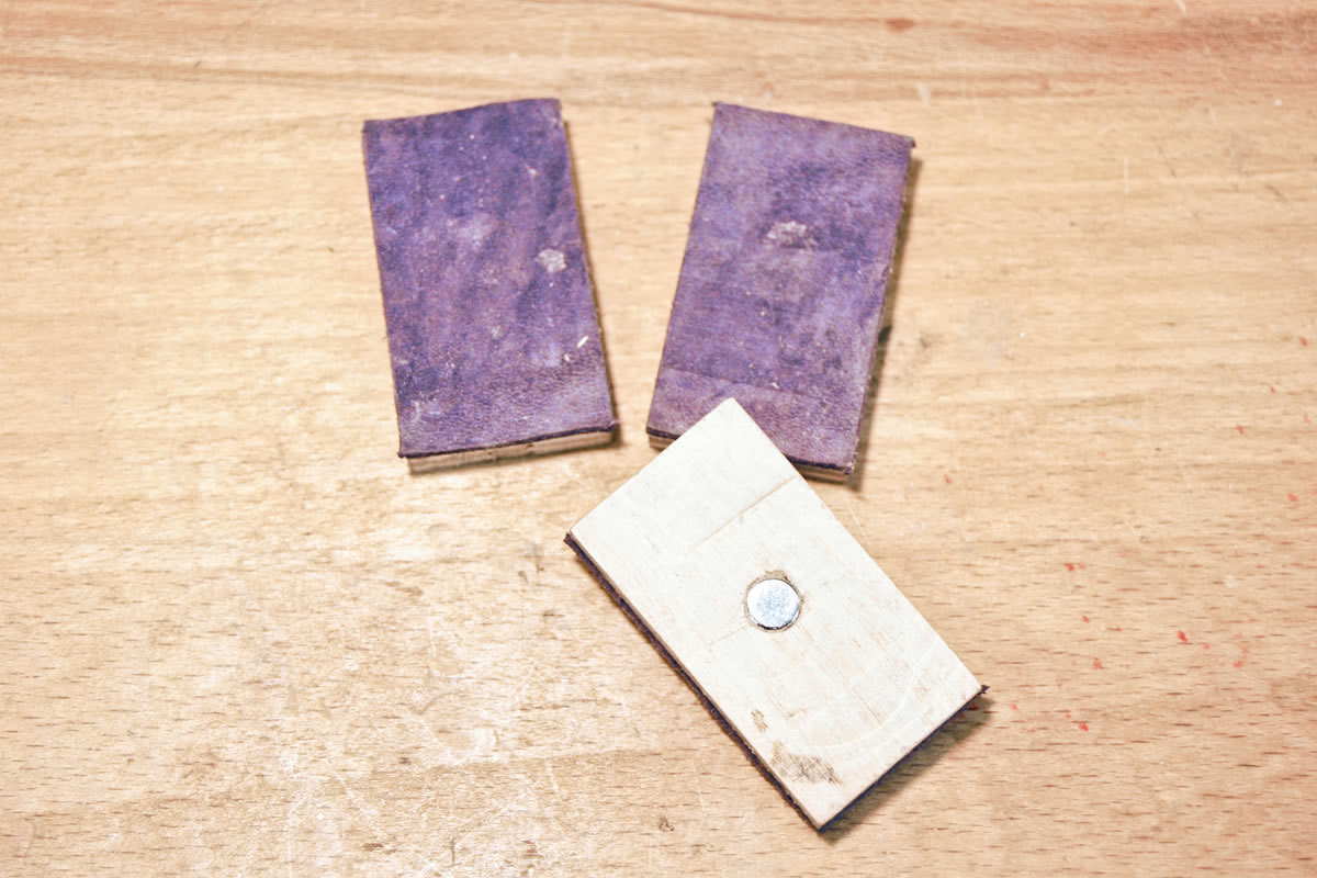 Pad reversed to show rare earth magnet