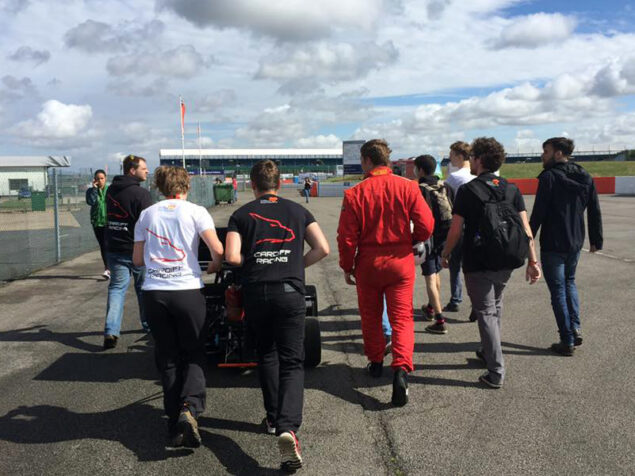 The Cardiff Racing team at Silverstone