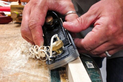 Softening edges with a block plane