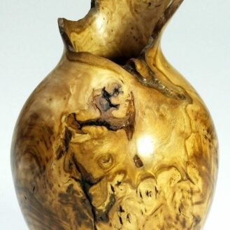Lot 4: Jason Breach - Natural Edged Vase (Sweet Chestnut Burr)