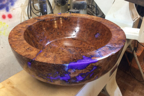 Purple resin bowl (CJ55)
