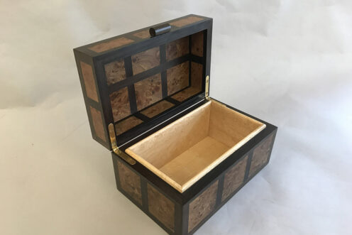 Burr Elm and Indian Ebony box (Woodbloke)
