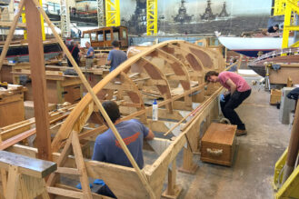 Boat building at IBTC Portsmouth
