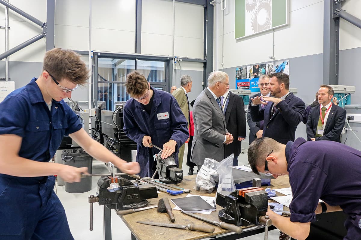 Royal Duke Visits Exeter College's New Advanced Engineering Centre