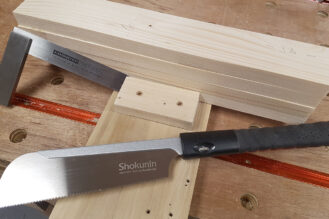 Cut and square the timber to length at 370mm