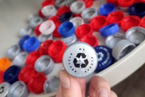 Recycle Me bottle tops
