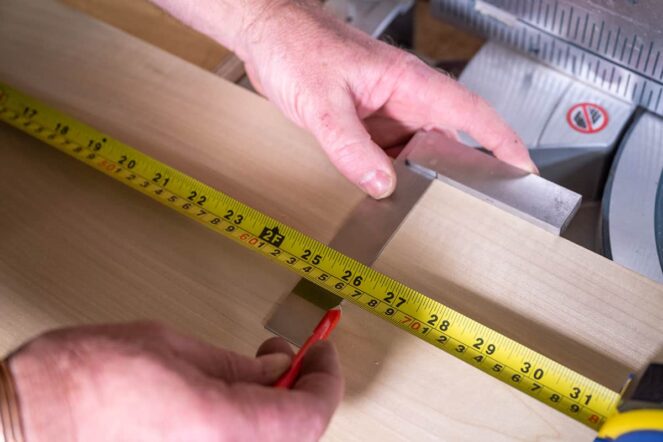 Measure your bath and cut the length of the board