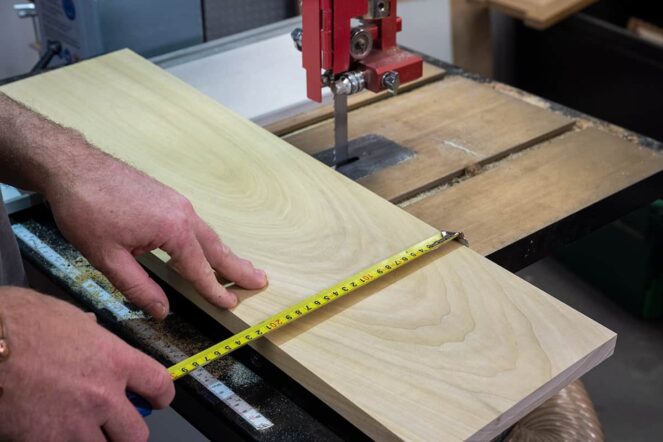 Measure and cut the width