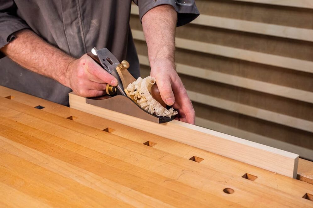 Clean up the sawn edges with a hand plane
