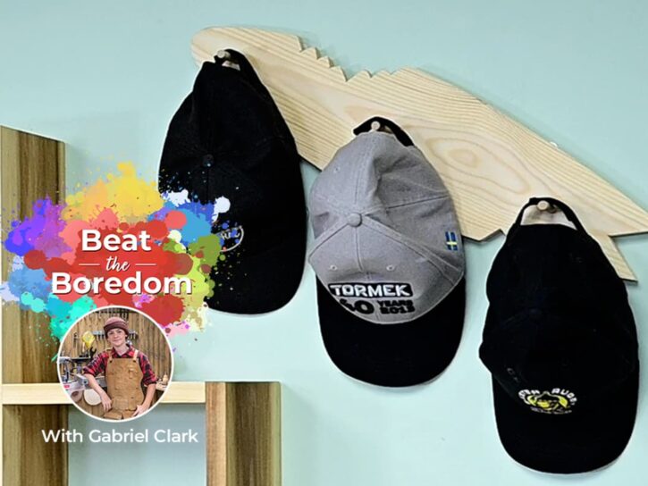 How to Make a Baseball Cap Rack | Beat the Boredom