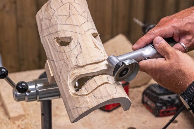 Start to carve the features
