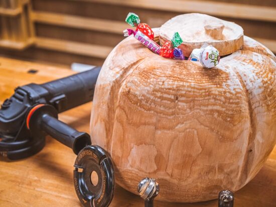 Power Carved Wooden Pumpkin | How To