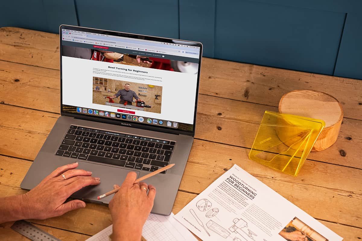 Online bowl turning course