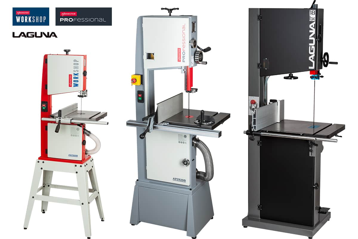 Axminster Workshop, Axminster Professional & Laguna bandsaws